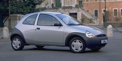 A picture of the side of a silver Ford Ka