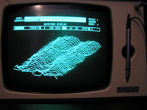 A picture of the Fairlight’s Page D Waveform Display page