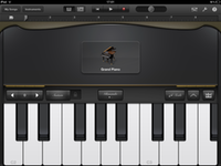 GarageBand's grand piano